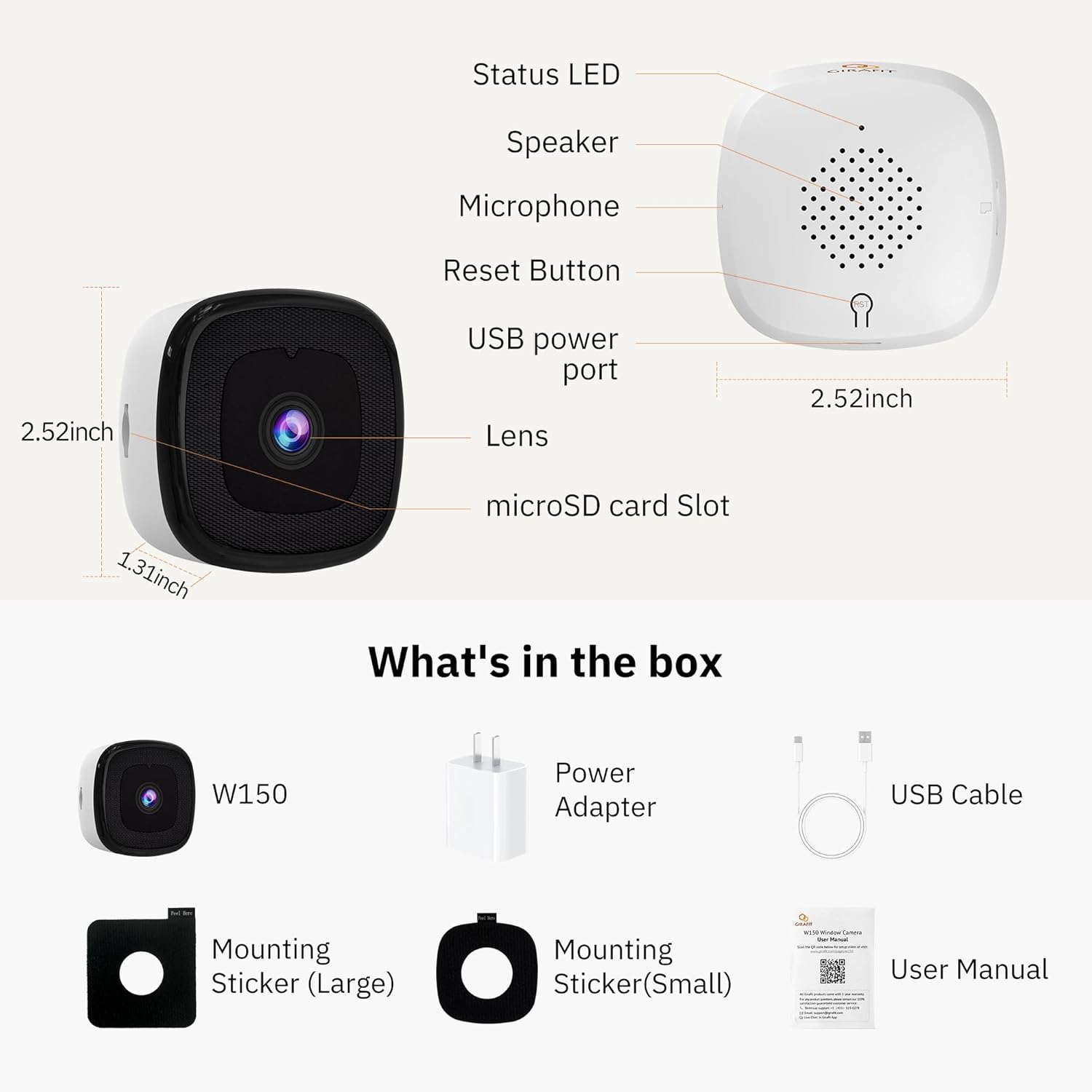 3MP 2K Window Camera