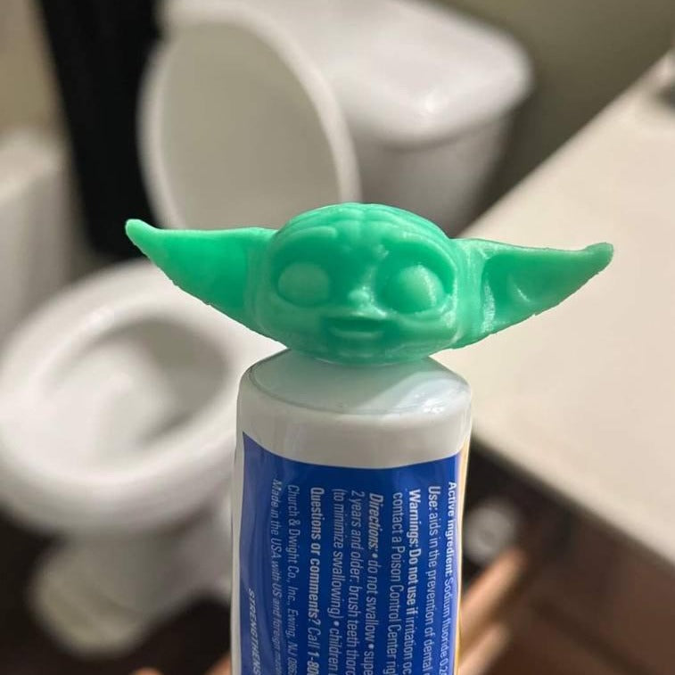 Shrek & Baby Yoda Toothpaste Topper