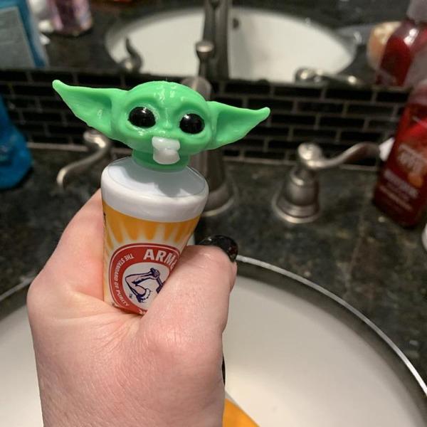 Shrek & Baby Yoda Toothpaste Topper
