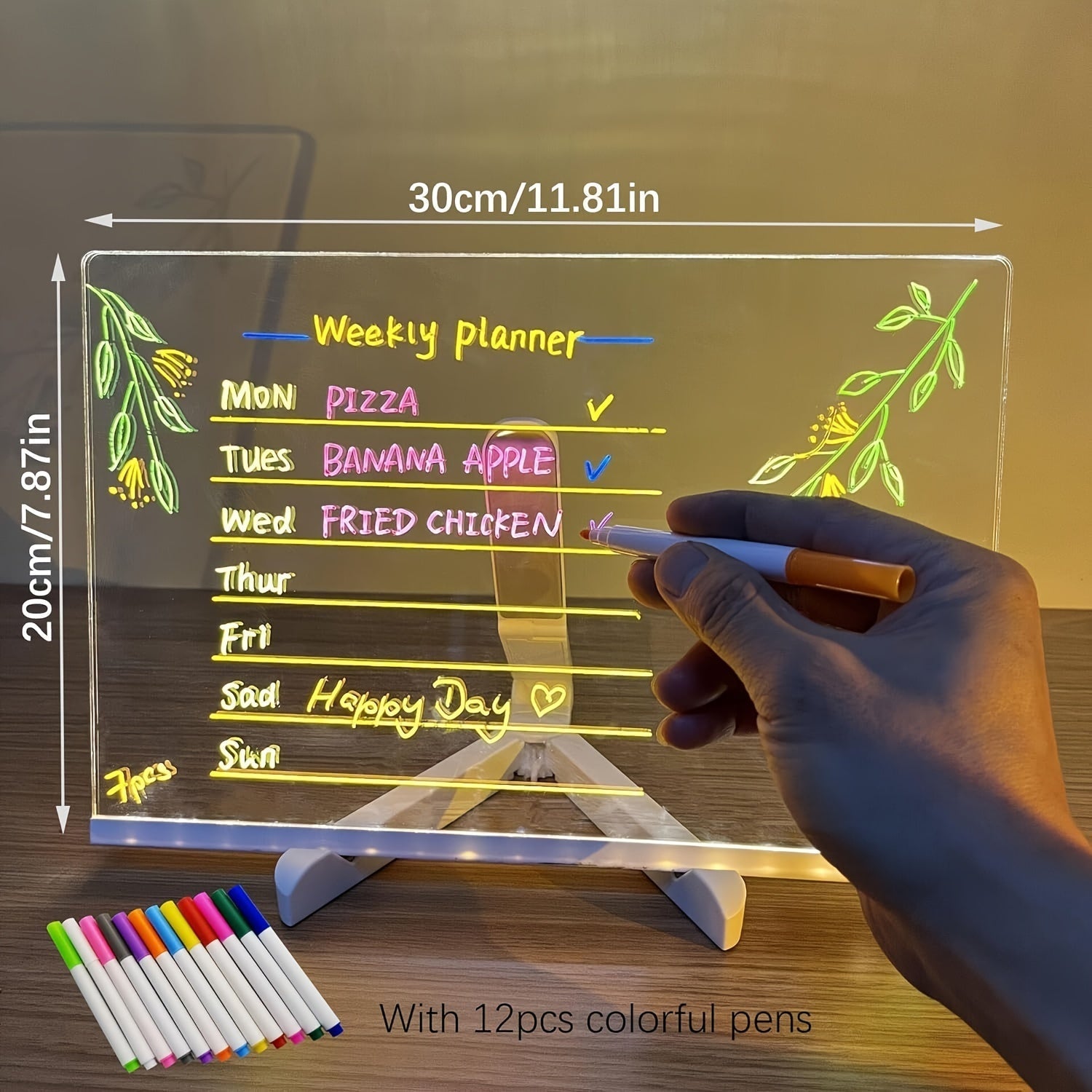 LED Note Board with Stand