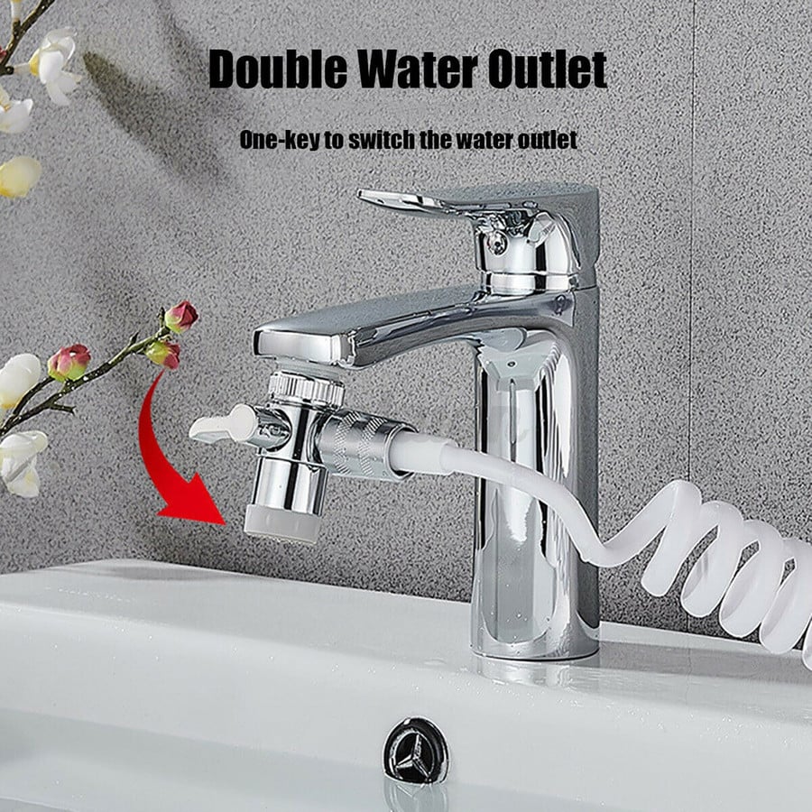 BATHROOM SINK FAUCET SHOWER NOZZLE TOILET SET