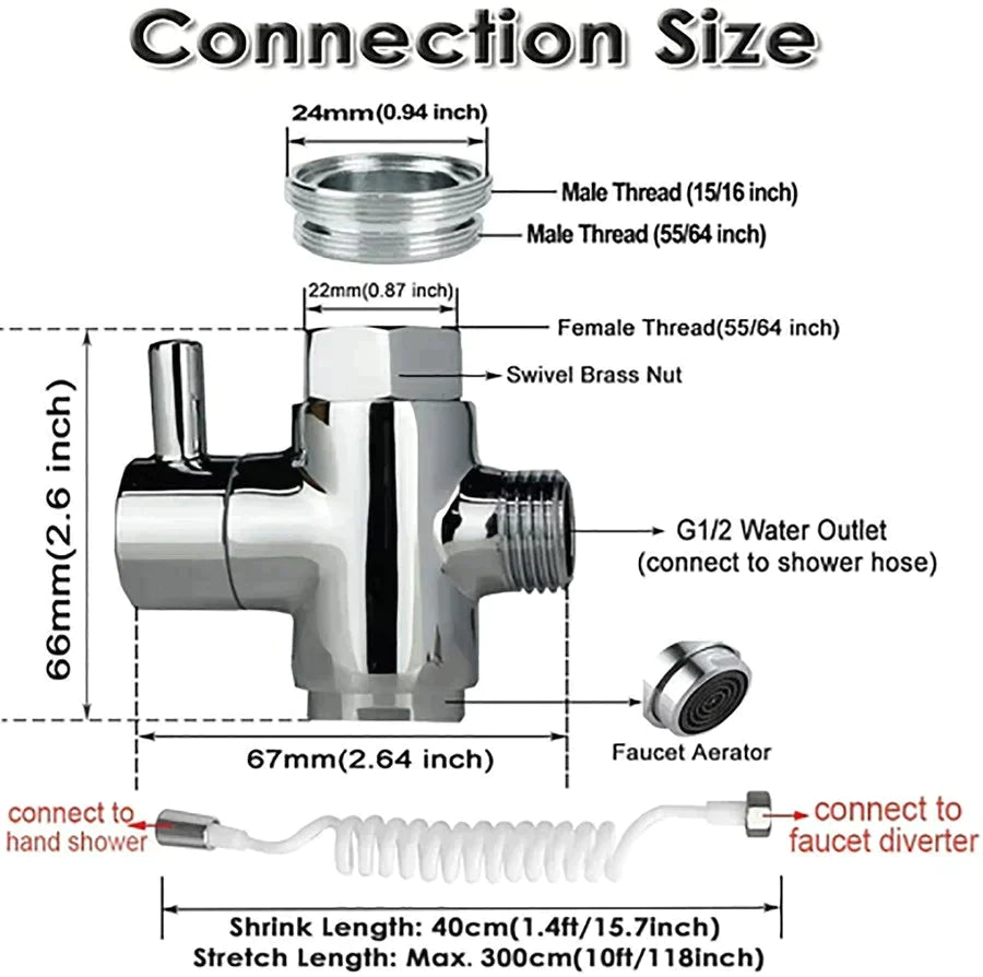 BATHROOM SINK FAUCET SHOWER NOZZLE TOILET SET