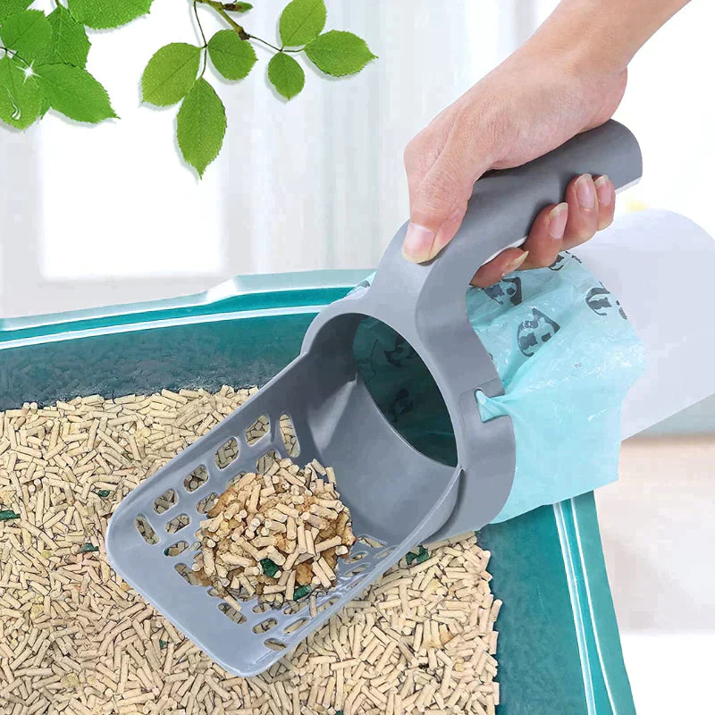 Integrated Cat Litter Scoop