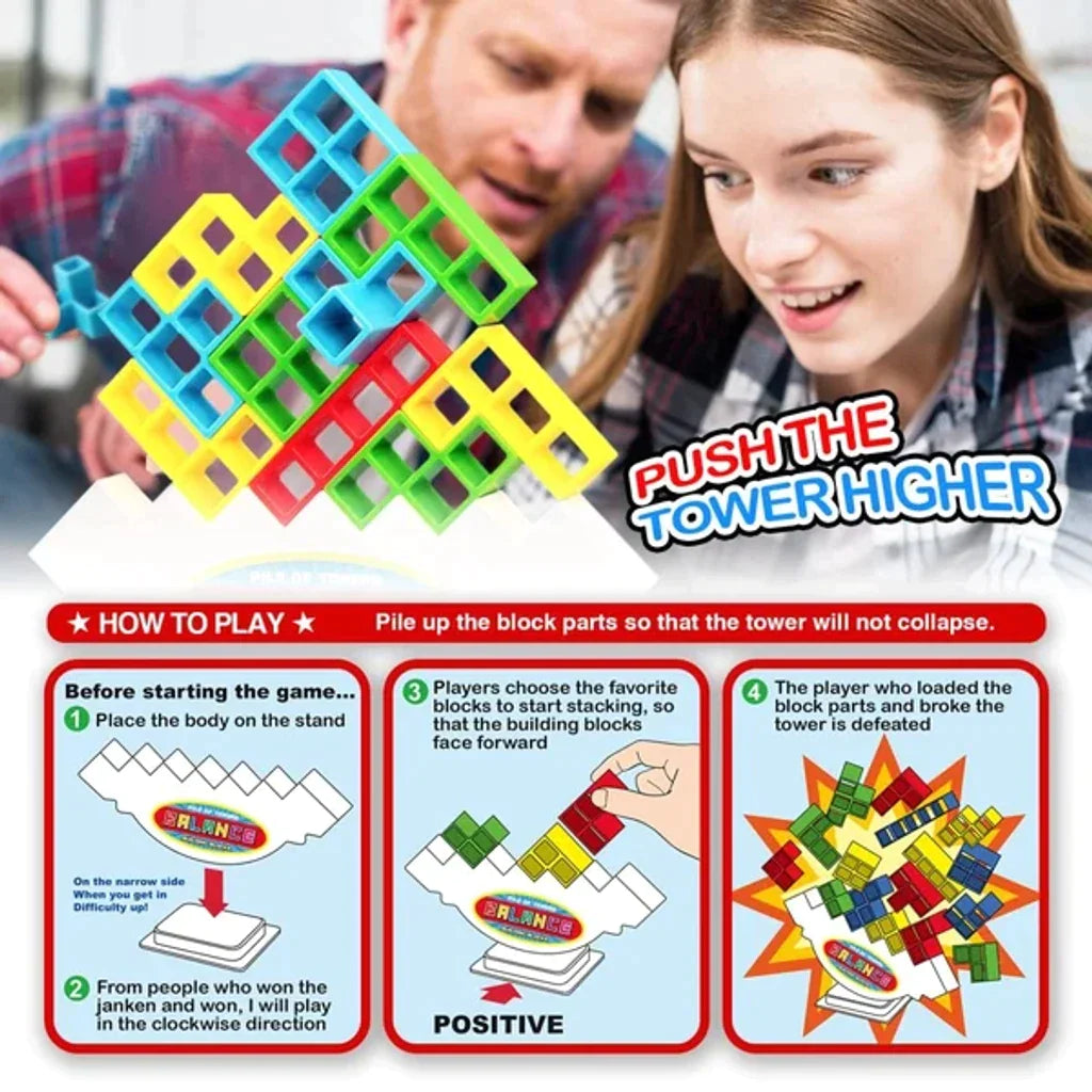 Team Tower Game For Kids & Adults