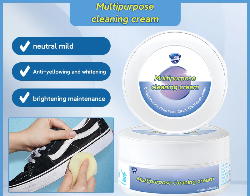 Multi-functional cleaning and stain removal cream