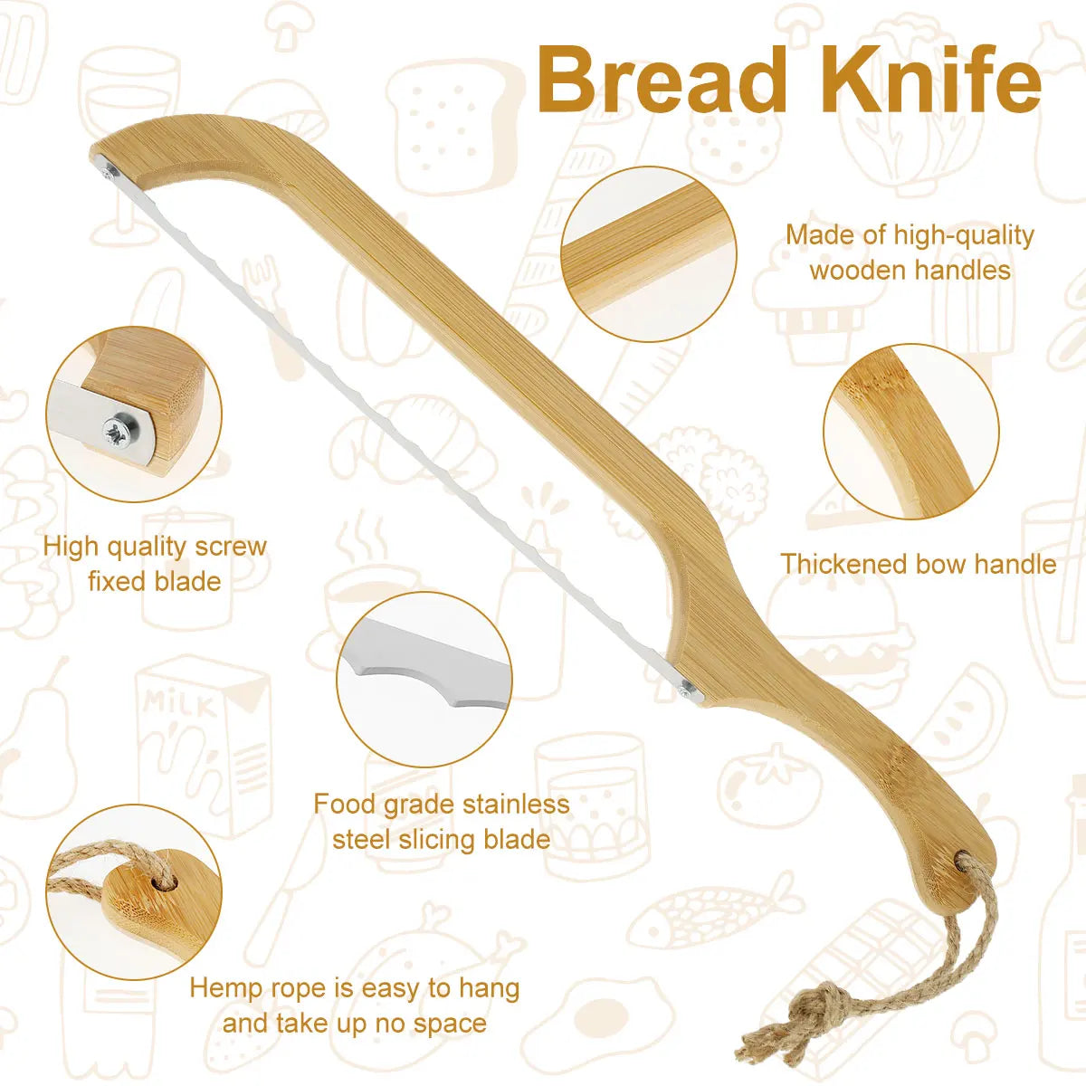 Hadoni™ Bread Bow Knife