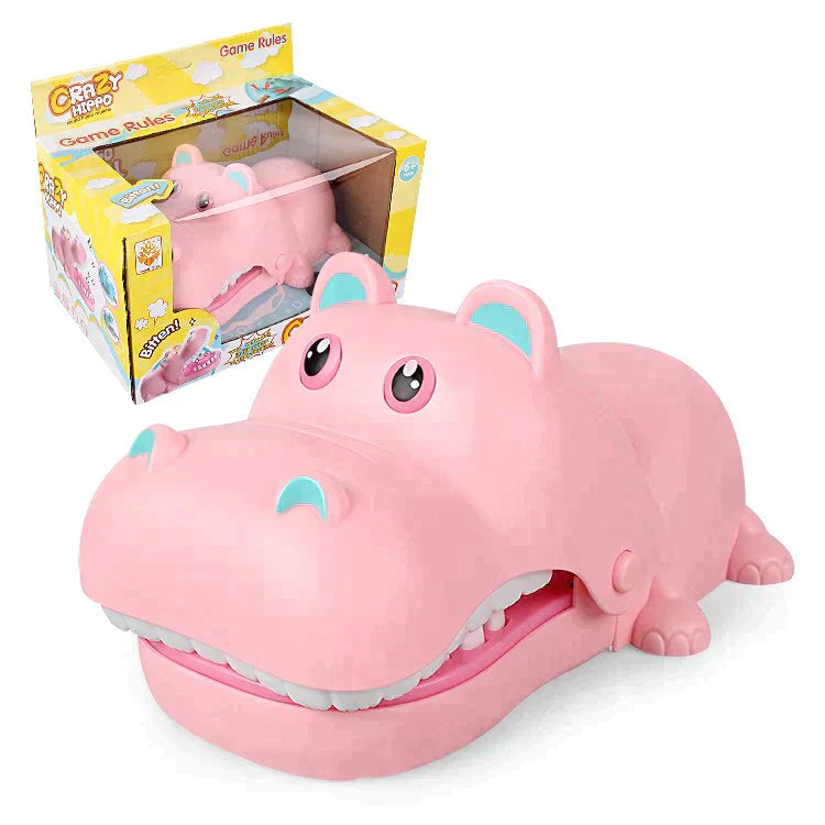 Funny Teeth Finger Biting Toy Hippo