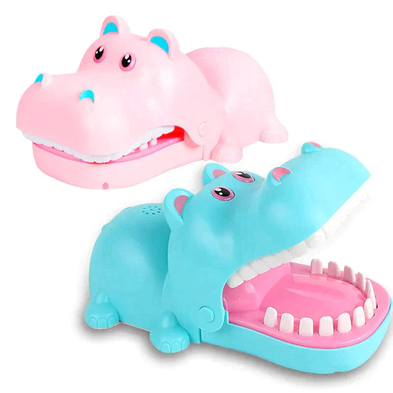 Funny Teeth Finger Biting Toy Hippo