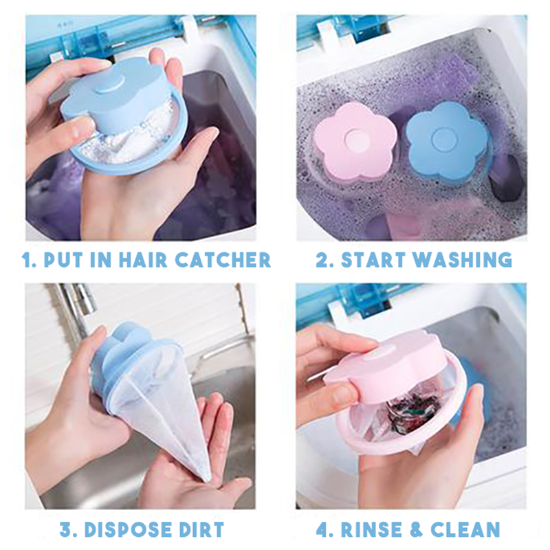 2-Pack Laundry Pet Hair Catchers