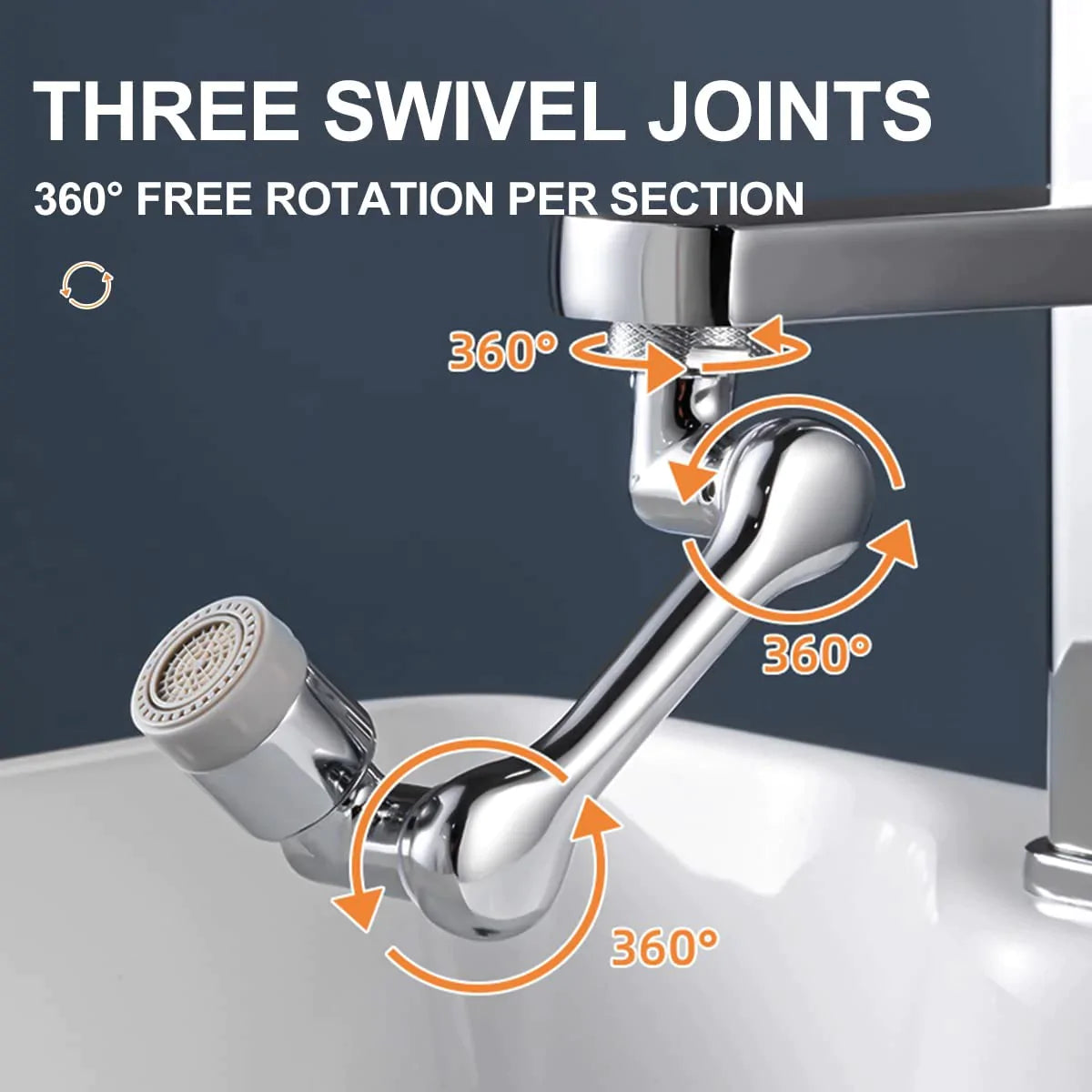 Universal 1080° Rotatable Faucet Extender